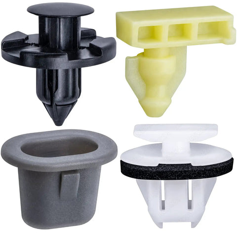 Close-up of 45 Piece Wheel Well Opening Molding Clips And Fender Flare Retainer Kit For Nissan Armada Juke Murano Rogue QX56 QX80