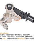 Battery Current Sensor With Temperature And Voltage Readout For Dodge Journey Charger Chrysler 200 300 Jeep Wrangler Cherokee Ram 1500 2500 3500 Replaces 4692269AG Plug And Play Easy Swap, metal and black plastic connector