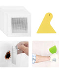4 Inch Self Adhesive Drywall Patch Kit With Aluminum Plasterboard Patches And Scraper Quick Fix For Cracks On Walls And Ceilings Easy DIY Heavy Duty 9 Piece Set