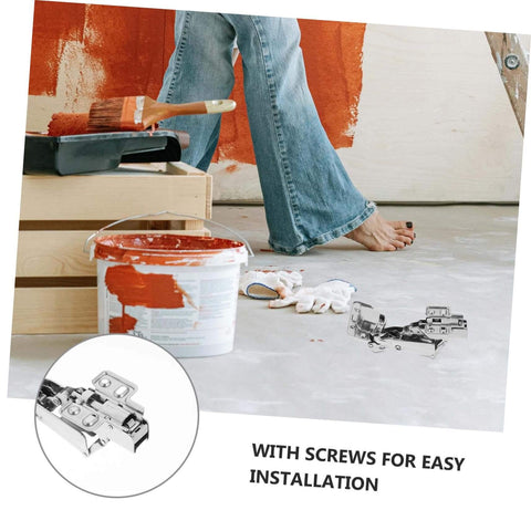 Soft Close Cabinet Hinges With Quiet Damping For Full Overlay Kitchen Cabinets And Face Frame Hardware 2 Pack with screws
