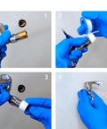 Installation process of Heavy Duty Teflon Tape For Plumbing Half Inch Wide And 520 Inches Long High Density PTFE on faucet