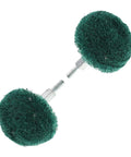 Heavy Duty Abrasive Buffing Wheels Nylon And Stainless Steel Mushroom Shaped Drill Polishing Bit Shank for automotive repair, featuring green nylon pads.