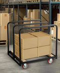 Beefy Heavy Duty Panel Cart With Wood Ends And Steel Frame, 1500 Lb Capacity, 36 By 24 Inch Platform, 5 Inch Casters in warehouse