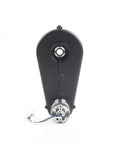 6V Gearbox Motor For Kid Ride On Toys Compatible With Rollplay 6 Volt Cars And Wheels Fits Mini Cooper S VW Bus BMW i8 Audi R8 Spyder Chevy Silverado Truck Easy Install Safe Quick Upgrade, showing black casing and wire connector