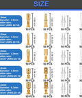 Chart displaying sizes of spade and bullet connectors in the Self Adjusting Wire Terminal Crimping Tool Kit For AWG 22 To 16