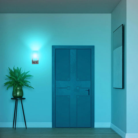 Room lit with a Smart WiFi LED Bulb with 100W Equivalent, Color Changing RGBW and Tunable White