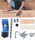 Pocket Hole Jig System Aluminum Alloy For DIY Woodworking Boss Grade Rust Resistant Durable Workhorse Drilling Tool with accessories
