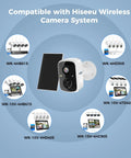 2K Wireless Security Camera Battery Powered No Wires Needed Outdoor Indoor Home Surveillance With Color Night Vision Siren