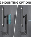 Heated Fog-Free LED Shower Mirror With 3 Dimmable Lights, 360 Degree Adjustable, Rechargeable, Drill-Free Mount Options