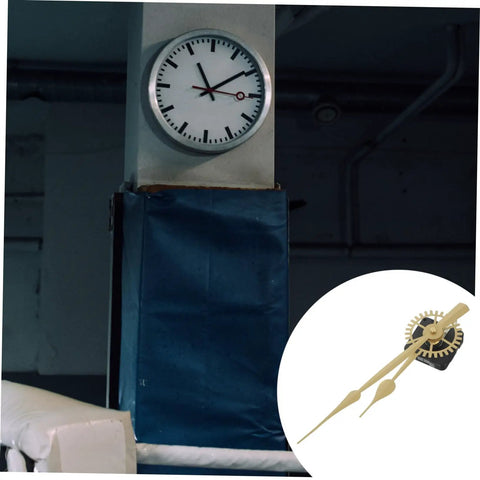 DIY Wall Clock Kit With Battery Powered Quartz Movement, Hands, And Heavy Duty Clock Mechanism for home decor on pillar