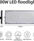 JUDYSSY 6 Pack Led Flood Light Outdoor, 300W Work Light 24000Lm Bright Outdoor Floodlights, dimensions 49.2cm x 21cm x 5cm.