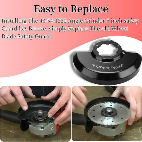 Installing 5 Inch Type 27 Wheel Blade Guard For Angle Grinders Fits 2780-20 2781-20 6117-30 6117-31 6124-30