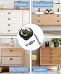 4 Pack Koala Cabinet Pulls Crystal Glass Face With Plastic Backing For Kitchen Cabinets And Drawers 3D Pattern