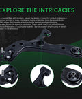 Front End Suspension Kit For Toyota Prius 2010-2015 And Prius Plug-In 2012-2015 Plus Lexus CT200h 2011-2017 control arm displayed