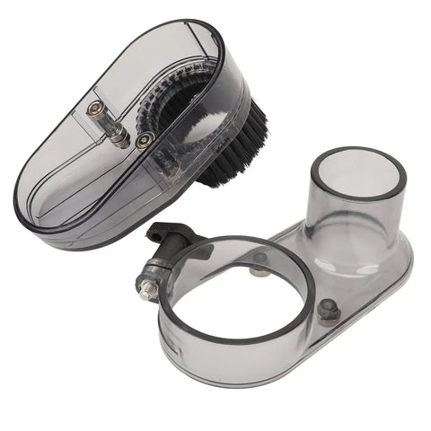 Straight Up Transparent Abs Dust Shoe For Cnc Routers With 52Mm Spindle Fitment And Dead Simple Magnetic Height Tracking For Heavy Duty Woodworking Cleanup, clear ABS material.