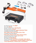 VEVOR Ratcheting Tubing Bender Kit For Copper And Aluminum 1/4 To 7/8 Inch with seven precision die sets and compact case