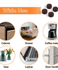 Small Cabinet Door Pads With Sticky Self Adhesive Backing Three Eighths Inch Diameter Five Millimeter Thick Brown 100 Pack for various uses