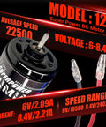 Brushed RC Motor Upgrade for Traxxas 550 Size Runners Fits Titan Stampede Rustler Slash 2WD and More High Copper Windings