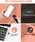 Rugged 2D Barcode Scanner Pocket Beast With 3 In 1 Bluetooth USB Wired And 2.4G Wireless IP66 Waterproof And Shockproof Portable