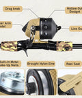 Detailed view of Kids Fishing Rod And Reel Combo Lightweight Telescopic Pole With Spincast Reel featuring parts and functions.