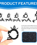 130 Piece Car Wire Loom Clips Kit With Five Sizes Push In Wire Harness Clamps Keeps Cables Neatly Sorted Universal Loom Clips For SUV Truck And More Today image featuring a variety of clip designs and a close-up of a clip with textured material in the background.