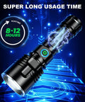 Beast 900,000 Lumen Rechargeable Flashlight Two Pack With 12 Hour Run Time, XHP70 LED, ultra bright waterproof design