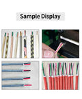 Sample display of various wire types using Heavy Hitter Electric Wire Stripper Featuring Adjustable Heat Controls Up To 300 Degrees.