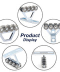 8 Wheel Heavy Duty Hoist Trolley Kit For Unistrut One And Five Eighths Inch Channels, product display with multiple views
