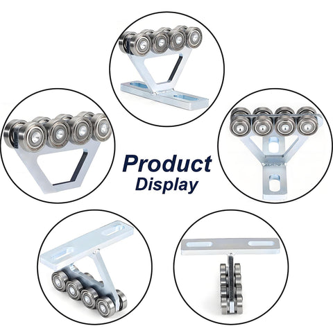 8 Wheel Heavy Duty Hoist Trolley Kit For Unistrut One And Five Eighths Inch Channels, product display with multiple views