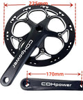 52T Aluminum Beefy Single Speed Crankset With 170 mm Arm And 130 mm BCD Chainring Guard Square Hole Crank Arm Set
