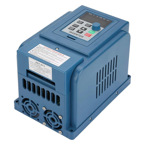 Dope 1.5kW 3 Phase VFD Drive Inverter Controller For Industrial Motors, Ultra Accurate Speed Control, Wide RPM Range, Smart Protection, Stable Anti Trip Performance, Built Tough For Harsh Power, Dust And Humidity, blue metal unit