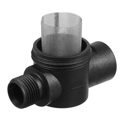 RV Water Pump Strainer Filter 1/2 Inch Twist-On Inlet Outlet With 50 Mesh Stainless Steel Screen, Transparent Bowl For Easy Cleaning