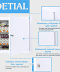 Heavy Duty 12x12 White Drywall Access Panel With Key Lock, Slick Aluminum Ceiling Door For Plumbing And Wall Holes, Straight Up Real Solid Home Makeover - Aluminium composite frame detail.