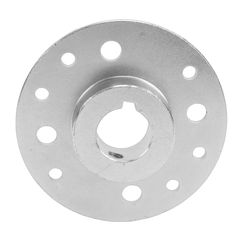 Rock Solid Heavy Duty Rear Sprocket For Go Kart And Drift Trike With One Inch Bore And Quarter Inch Keyway, front view showing steel construction.
