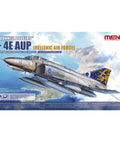 Box cover of McDonnell Douglas F 4E AUP Hellenic Air Force Model Kit in 1 48 scale with detailed artwork and specifications.