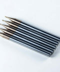 Five Jarrow Tool TiAlN-coated carbide ball-nose end mills, 1/32 in shank, 2-flute, for alloy steels