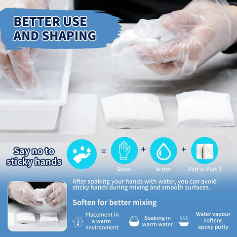 Multipurpose Epoxy Putty Sticks White Do It All Repair Compound For Leaks Cracks Holes And Sculpting Modeling Clay For Metal Ceramics Plastic Wood Tile Concrete Underwater And Above Water Use 10.5 Ounce And 300 Gram