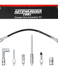 Grease Gun Tip and 9-Piece Quick Connect Coupler Kit with Pouch, Pro Grade Grease Fittings Set, Leak-Free Convenience for Zerks