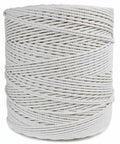 Twisted 100 Percent Natural Cotton Rope White Half Inch By 300 Feet Undyed Safe For Pets And Crafts Made From USA Grown Cotton