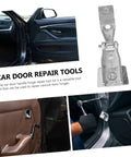 Car Door Handle Hinge Repair Kit Easy DIY Quick Fix For Door Handle Hinge Parts Replacement Simple Install And Comfort Grip For Safer Smoother Car Access shown with car interior and tools