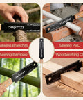 6-Inch Double Edge Pull Saw With Flexible SK5 Blade For Flush Cuts Japanese Style Pro Grade Woodworking Tool 17 TPI For Hard Wood And 11 TPI For Soft Wood Durable Double Edged Handsaw For Tight Rips And Smooth Cross Cuts; sawing branches, PVC, bamboo, and wood