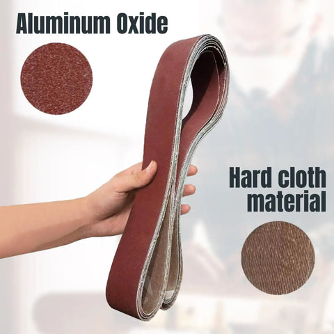Straight Up 2 X 72 Inch Sanding Belts 240 Grit Aluminum Oxide Grinding Belt For Belt Grinders, showing aluminum oxide and hard cloth material.