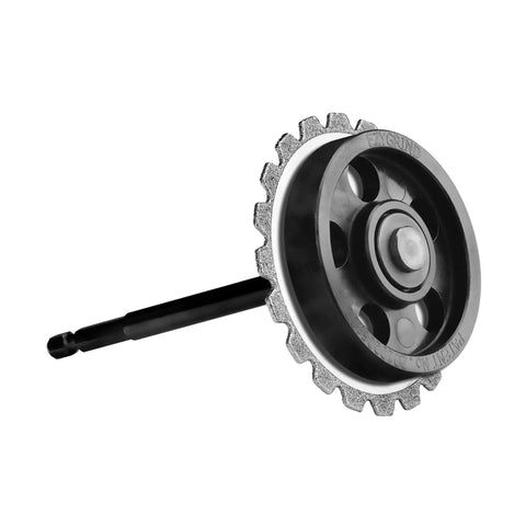 Badass Internal Pipe Cutter with 3 1/8 Inch Diamond Blade and 2 Guide Wheels for Cutting 4 to 6 Inch PVC Plastic and Concrete from Inside with Measured Depth Control for Pro Plumbing Jobs