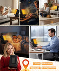 Indoor Space Heater For Desktop Use Fast 2 Second Heating PTC Ceramic Compact Personal Electric Heater in various room settings