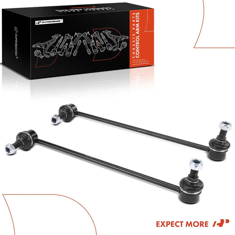 2 Pack Front Sway Bar Links Stabilizer Kit For Audi A3 Quattro Q3 TT Jetta Beetle CC Golf Eos Golf Alltrack 2005 To 2019 Replacement Suspension Parts Easy Install Bolt On, displayed with packaging