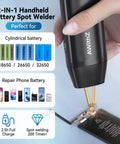 Handheld Spot Welder With 11 Gear Adjustable Auto And Manual Modes For 18650 Battery Packs, Welding Nickel Sheets And Iron