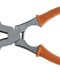 Heavy Duty Mig Welding Pliers With Spring Loaded Handle And Rugged Comfort Grips Built Like A Tank To Crush Rough Job Sites angled view gray and orange design
