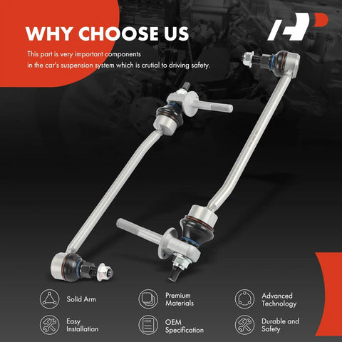 Front Sway Bar Link Set For Mercedes-Benz 2015-2023 C300 C400 C43 AMG C450 CLS450 CLS53 E300 E400 E450 E43 AMG E53 AMG E63 AMG S AWD