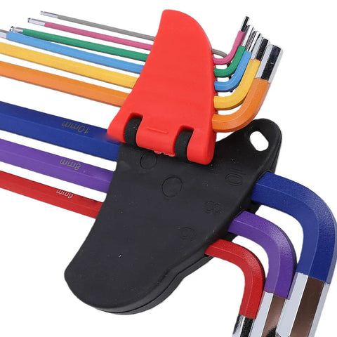 Top Grade Hex Key Set With Colorful Ball End Metric Wrench Kit Made From Tough Cr V Steel For Bike Furniture And Electrical Repair Fixing Jobs, 10mm set