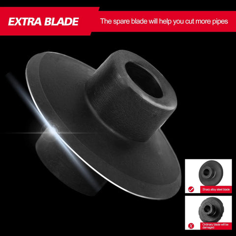 Extra blade for Heavy Duty 1 To 3 Inch Pipe Cutter Tool with sharp alloy steel edge for fast clean cuts on pipes